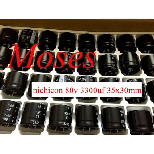 80v 3300uf 100% Original New Capacitance Low ESR Audio Electrolytic Capacitor Radial 35x30mm +/- 20