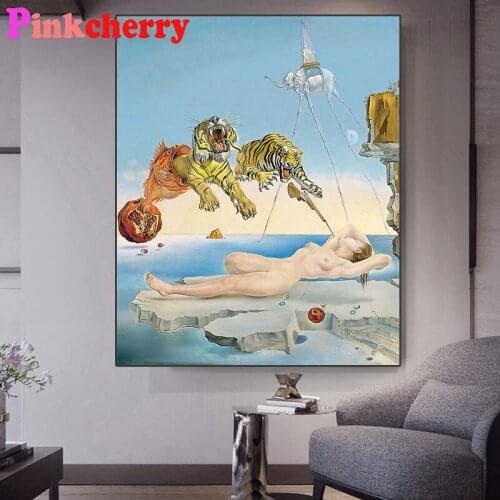 Diamond Painting 5D tiger, naked woman, elephant Diy Mosaic Embroidery Cross Stitch Full Square Round Drill