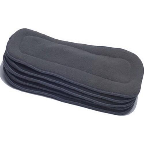Babyland Thicker[5 Units A Pack] Cloth Diaper Inserts Bamboo Charcoal Inserts 5-Layers Charocal Liners For Pocket Diaper Covers