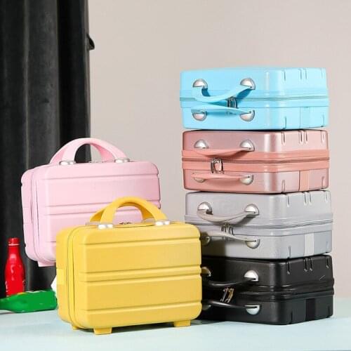 Travel Hand Luggage Cosmetic Case Small Makeup Carrying Pouch Mini Suitcase