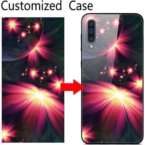 DIY Tempered Glass Cover For Oppo Realme 6i 5 5i X2 XT A5 A9 2020 Reno 2Z 2F Find X2 6 pro AX7 A5S A7 A5 Customized Design Case