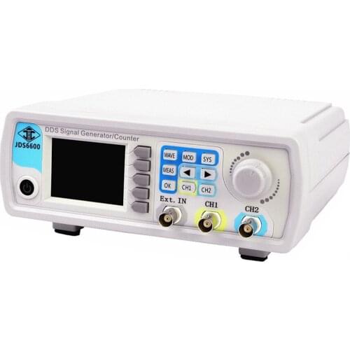 DDS Function Signal Generator 60MHz Digital Dual-channel Arbitrary Waveform Pulse Signal Generator EU 2.4 Inches