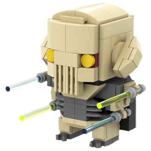 MOC Space Wars Brickheadz Character Generals Model Building Blocks Kit Cute Mini Figure Bricks Toy For Children Birthday Gifts