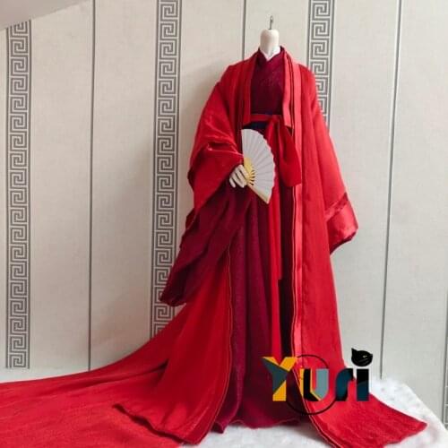 Doll Use WORD OF HONOR Shan He Ling Wen Kexing BJD Red Costume For 1/3 1/4 1/6 BJD Doll Clothes Clothing C