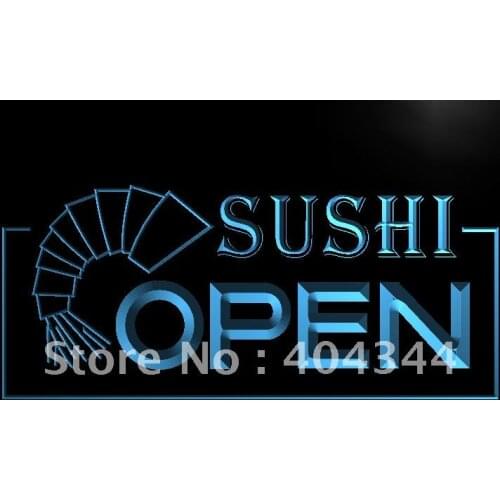 LB027- OPEN Sushi Bar Cafe Business Pub LED Neon Light Sign home decor crafts