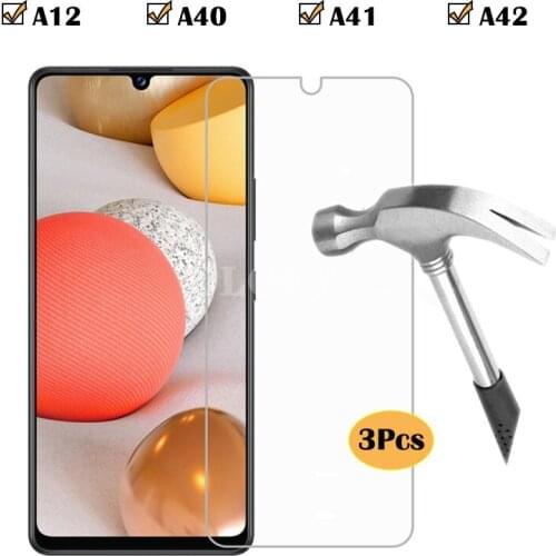 Mobile Phone Accessories For Samsung Galaxy A12 A42 5g Screen Protector For Samsun A40 A41 Tempered Glass Glaxy a 41 12a HD Film