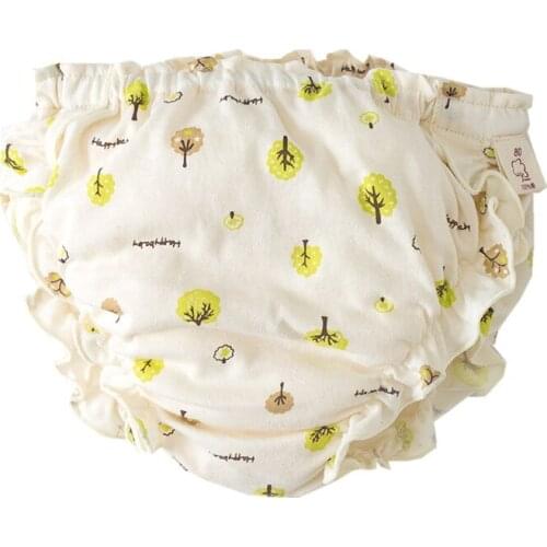 Girl Fashion Solid Color Lace Cotton Underpants Infant The Diaper Pants Baby Leisure Triangle Pants Child Bread Pants PP Pants