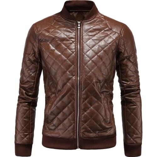 MRMT 2021 Mens Coat Jacket Mens New Stand Collar Leather Leather Jacket Leather Jacket