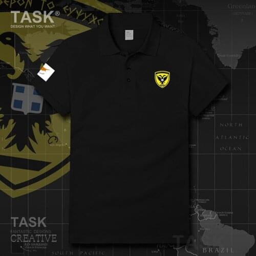 Army Cyprus CYP Cypriot CY new Tops t shirt mens Military Tactical cotton short sleeve polo shirts Business Slim Fit Comfort