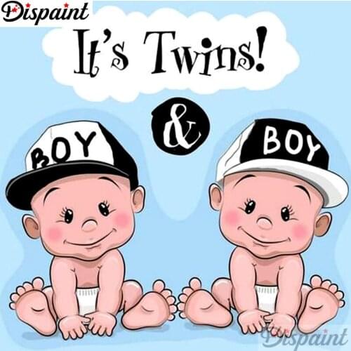 Dispaint Full Square/Round Drill 5D DIY Diamond Painting "Baby letter" Embroidery Cross Stitch 3D Home Decor A12519