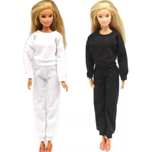 11.5" Doll Outfits For Barbie Clothes 1/6 BJD Accessories For Barbie Doll Clothes Hoodie Sweater Sweatershirt Tops Kids Toy Gift