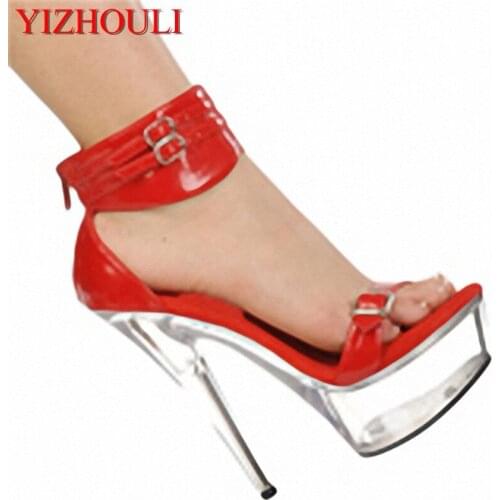 Princess nightclub favourite sexy 15 cm peep-toe shoes high-heeled shoes banquet Appeal show set-up for womens shoes