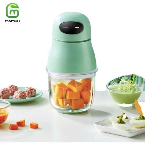 MAMON Portable Baby Food Blender Processor Electric Grinder Wireless Mixing Machine Large Capacity Battery