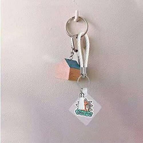 Acrylic Keychain Blanks 144Pcs Clear Keychains Including 4 Shapes 32pcs Acrylic Blanks 32pcs Key Rings 24pcs Key Chain