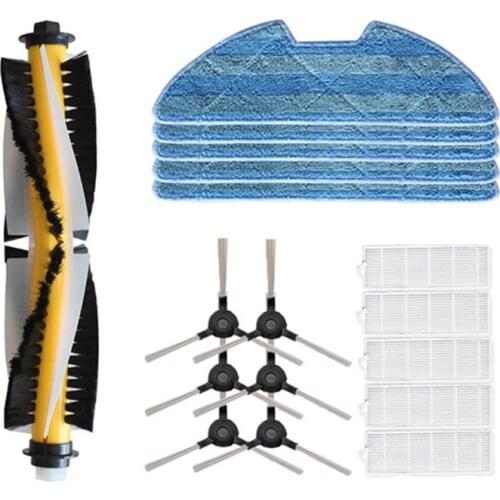 Vacuum Cleaner Main Brush Side Brush HEPA Filter Mop Cloth for Kitfort kt-566 Robotic Vacuum Cleaner Parts Accessories