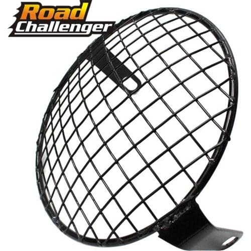 Retro Motorcycle Headlight Grill Cover Grill Side Mount Headlight lamp Cover Cafe Racer Car-Styling For Yamaha