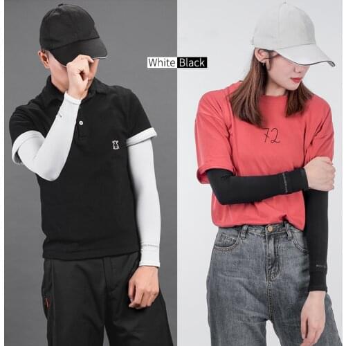 ROCKBROS UV Protect Arm Sleeves Basketball Camping Riding Outdoors Ice Fabric Running Arm Warmers Sports Wear Protective Gear