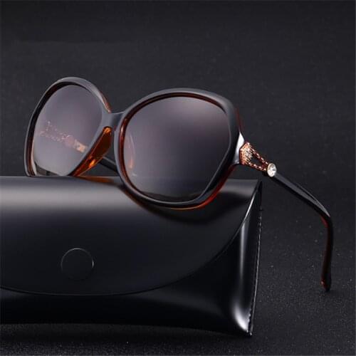 Womens sunglasses new fashion sunglasses polarized sunglasses driving mirror glasses diamond prescription sunglasses 829
