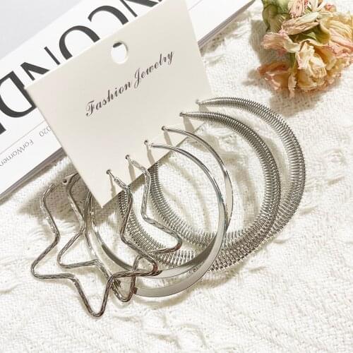 1Set Vintage Tassel Acrylic Earrings For Women Bohemian Earrings Set Big Dangle Drop Earring Brincos Female Fashion Jewelry