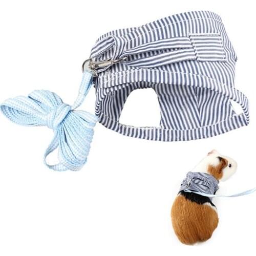 1 Pcs Hamster Harness Leash Adjustable Anti-Lost Small Animal Chinchilla Hamsters Squirrel Rats Chest Strap Leash Accessories