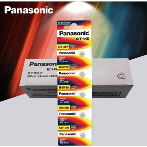 100PCS Panasonic Original SR616SW 321 Silver Oxide D321 321 GP321 1.55V Coin Battery 6.8MM*1.6MM Made in Japan