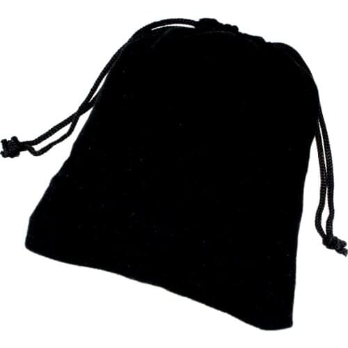 10 X 16 CM Fashion Black Velvet Drawstrings Gift Bags Jewelry Pouches For Wedding Xmas Package Free Shipping