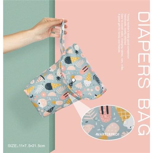 16 Patterns Optional Waterproof Baby Diaper Bag Organizer Large Capacity Infant Diaper Pouch Outdoor Portable Mummy Bags