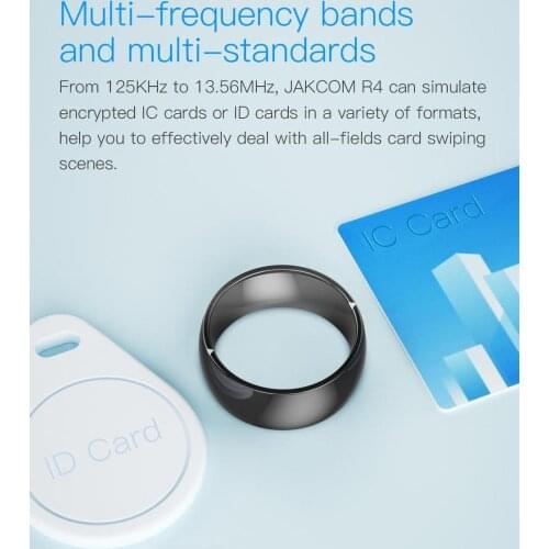 2020 Jakcom R4 Smart Ring 3-proof App Enabled Wearable Technology Magic Ring For IOS Android Windows NFC Phone Smart Accessories