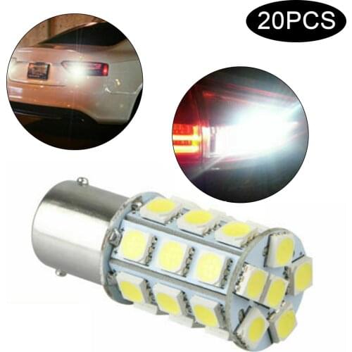 2x 1156 6000K LED Car Headlight Bulbs 12V 2.5W 330LM 27LED Driving Light DRL Lamp