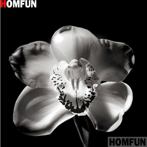 HOMFUN Full Square/Round Drill 5D DIY Diamond Painting "Flower landscape" 3D Diamond Embroidery Cross Stitch Home Decor A20172