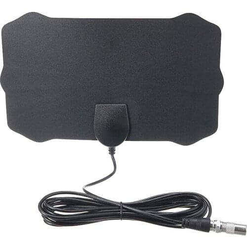 1pc Car Auto 1080P 10dB 4K Antenna HDTV Digital 300 Mile Range Skywire Indoor 16ft Coax Cable VHF UHF 140x240x0.6mm Tool