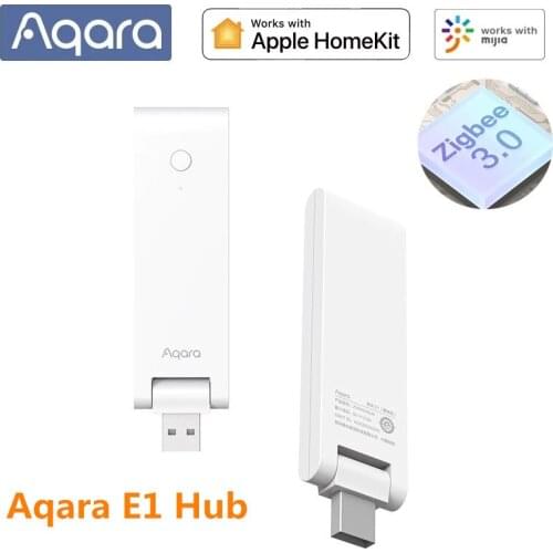 Aqara Hub E1 Zigbee 3.0 USB Smart Home WiFi Reapter Mini USB Gateway Wireless Remote Control Work With Mi home Apple Homekit