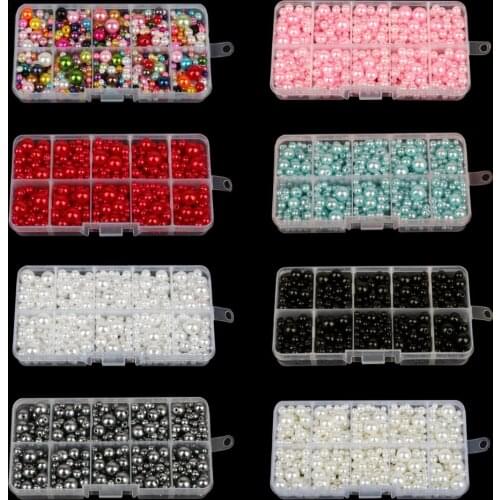 Approx 350pcs Round AAA+ Mixed Size 4-10mm Beads ABS Pearls Loose Beads For Handcarft Bracelet Making For Jewelry Handmade DIY