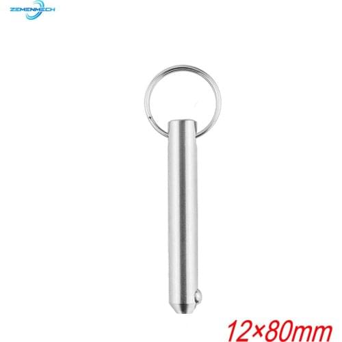 12*80mm Marine Grade 316 Stainless Steel Quick Release Ball Pin for Boat Bimini Top Deck Hinge Marine Hardware Boat Accessories