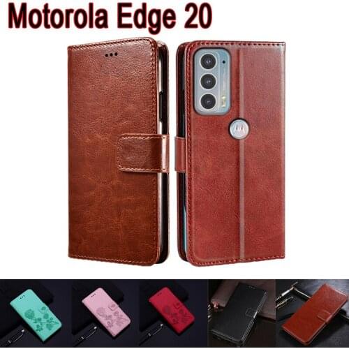 Etui Cover For Motorola Edge 20 Case XT2143-1 Phone Protective Shell Book On For Moto Edge 20 Flip Wallet Leather Case Funda Bag