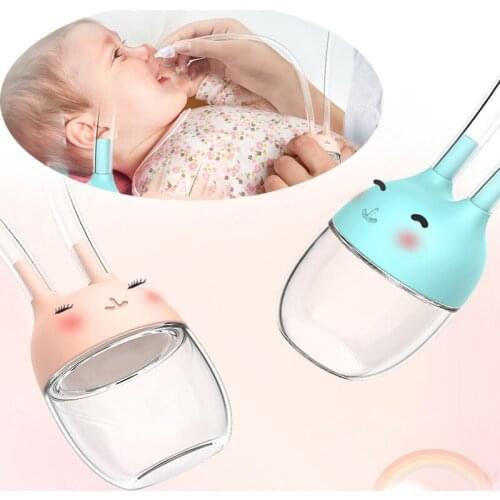 Newborn Baby Safety Nose Cleaner Vacuum Suction Nasal Aspirator Cleansing Sucker Nose Cleaning Tool