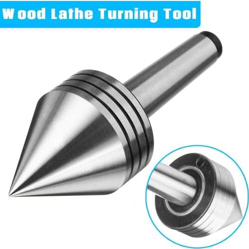 For CNC Cutter Lathe Tool MT2 Live Center Morse Taper Bearing Tailstock Center 0.001mm 60 Degree For Metal Wood Lathe Turning