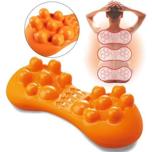Stretch Back Massager Kneading Shiatsu Lumbar Support Magic Stretcher Fitness Relieve Body Relax Spinal Pain Massage Cushion Pad