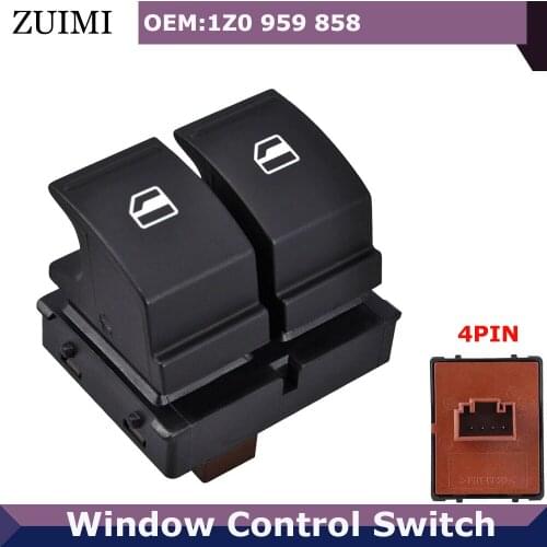 Electric Master Power Window Control Switch Button Drive Side 1Z0 959 858 For SKODA YETI FABIA MK2 OCTAVIA 2 ROOMSTER