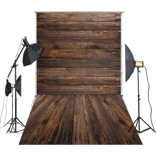 HUAYI Photography Backdrop Wood Photo Backdrop Photography Studio Pure Color Floor Vertical Band Background XT-7051
