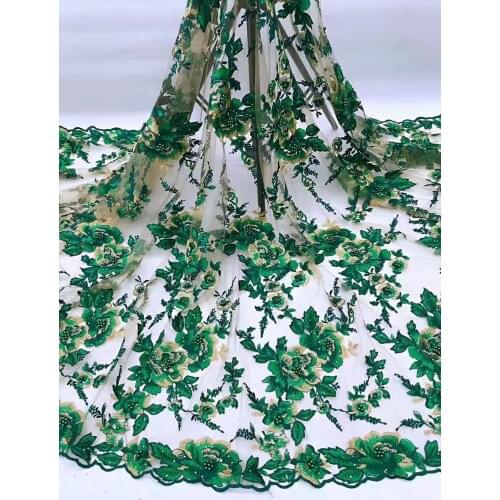 High-quality multi-color flower beads and exquisite rhinestone tulle embroidery, suitable for fashionable ladies party dresses