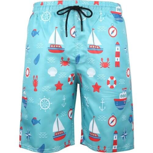 17 pattern 3xl 6xl flower tree plus size Beach Shorts Men Swimwear Men Swim Shorts Swimming Swimsuit men bathing suit female 136