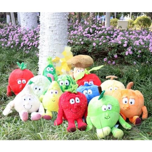 New Fruits Vegetables cauliflower Mushroom blueberry Starwberry 9" Soft Plush Doll Toy