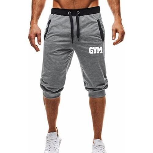 2020 New Summer men short Casual Joggers gyms slim fit Bodybuilding fashion Joggers sweatpants men Fitness shorts Sportswear