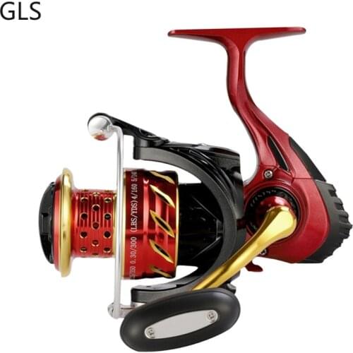 GLS New CS 2000-7000 Series Fishing Wheel 4.6:1 Aluminum Alloy Spool Spinning Fishing Reel 5+1BB Strong Carp Fishing Tackle