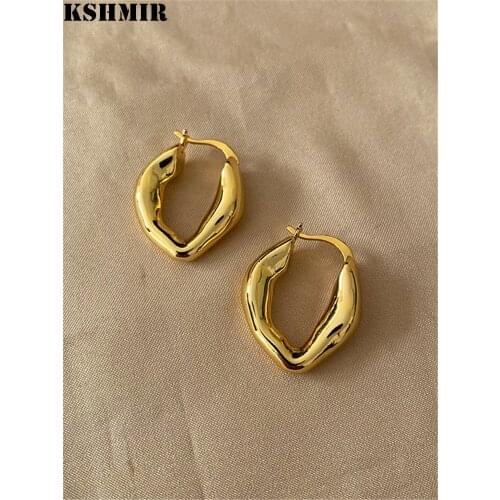 Kshmir New earrings female fashion exaggerated style geometric irregular design earrings 2020