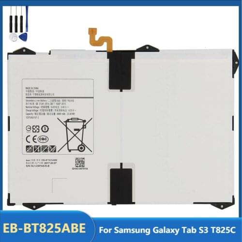 Original Replacement Tablet Battery EB-BT825ABE For Samsung Galaxy Tab S3 TabS3 SM-T825C T825C Rechargeable Batteries 6000mAh