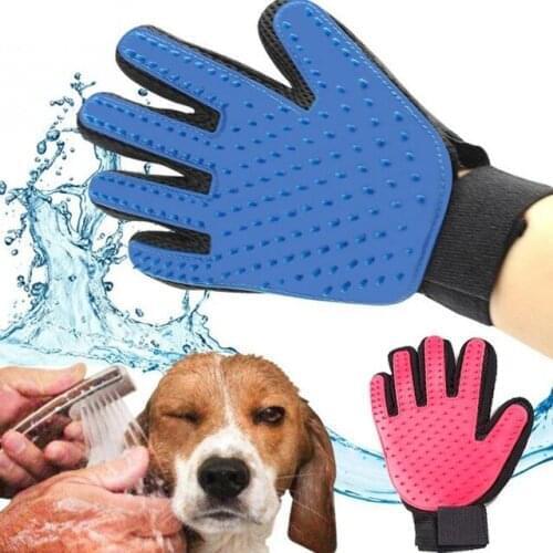 Hair gloves Grooming Cleaning Glove Deshedding left Right Hand Hair Removal Brush Promote Blood Circulation dhl 100pcs
