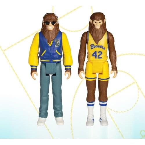 Teen Walf 1985 Basketball Varsity and Werewolf Letterman Vintage Card and Action Figure Ornaments Model Toys Limited Collection