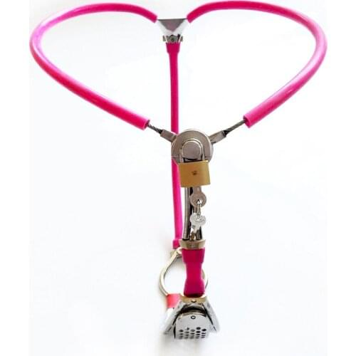 Stainless Steel Adjustable Female Chastity Belt Pants Chastity Device Lock BDSM Sex Slave Restraints Adult Games Toy for Women